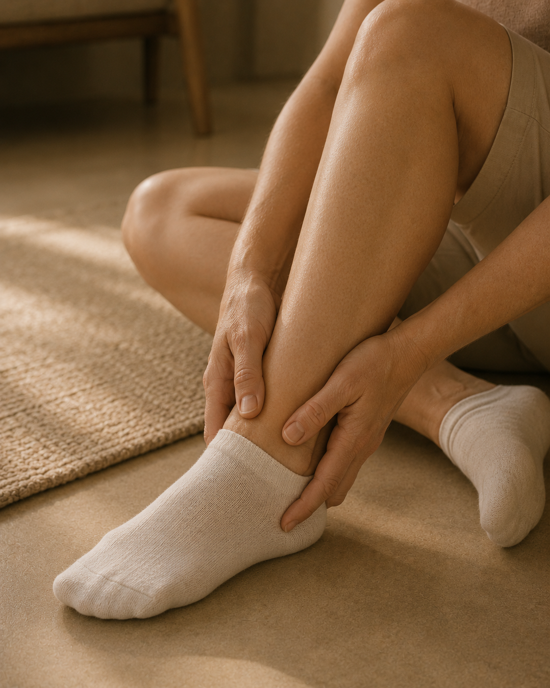 Extremity joint care — focused evaluation of an ankle in a calm Pacific Northwest clinic